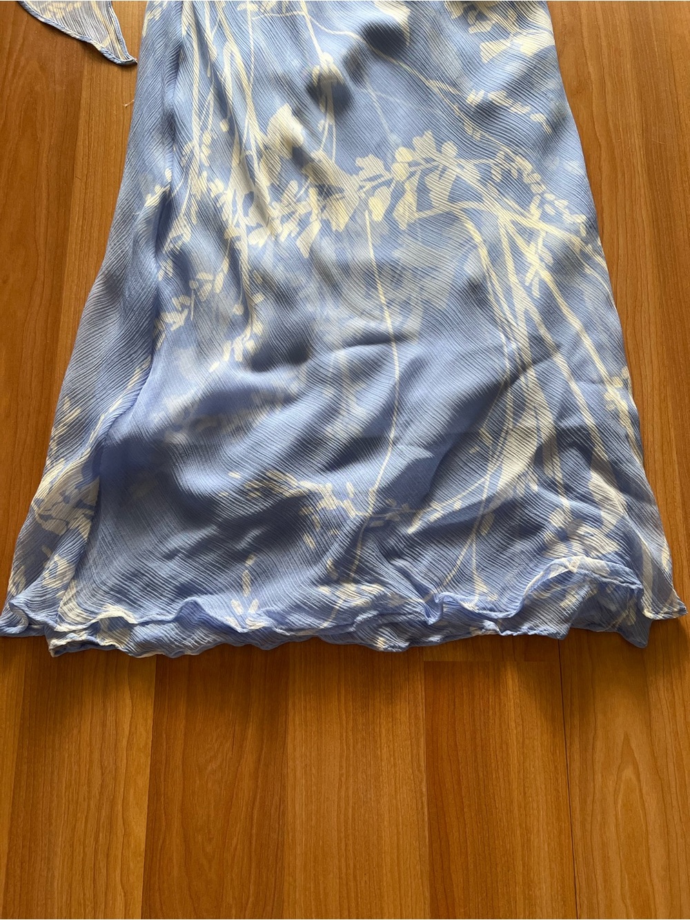 Amanda Uprichard Pale Blue Floral Halter Maxi Dress - Picture 4 of 12